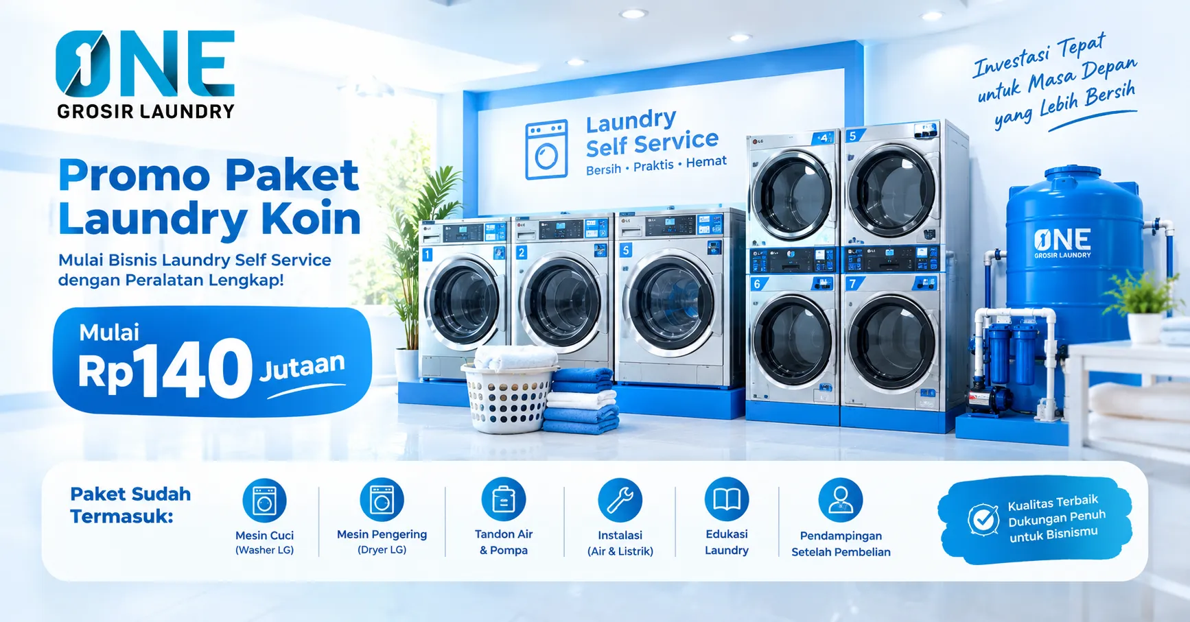 Promo Paket Laundry Koin Sidoarjo - Cek Isi dan Bonusnya
